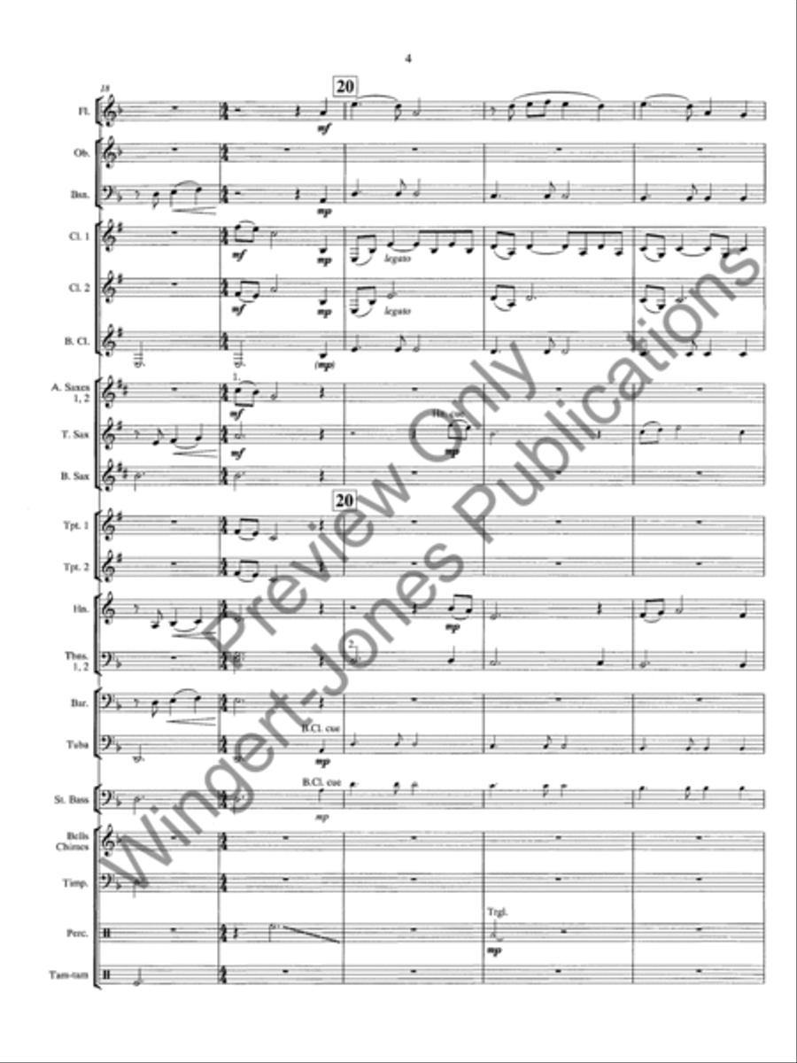 Rising Of The Assidium Moon Concert Band scores gallery preview page 9