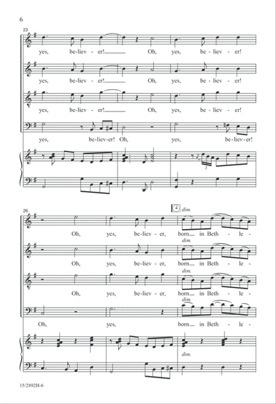 The Virgin Mary Had a Baby Boy 4-Part scores gallery preview page 7