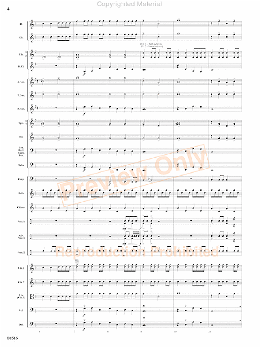 Fanfare and Fireworks Concert Band scores gallery preview page 5
