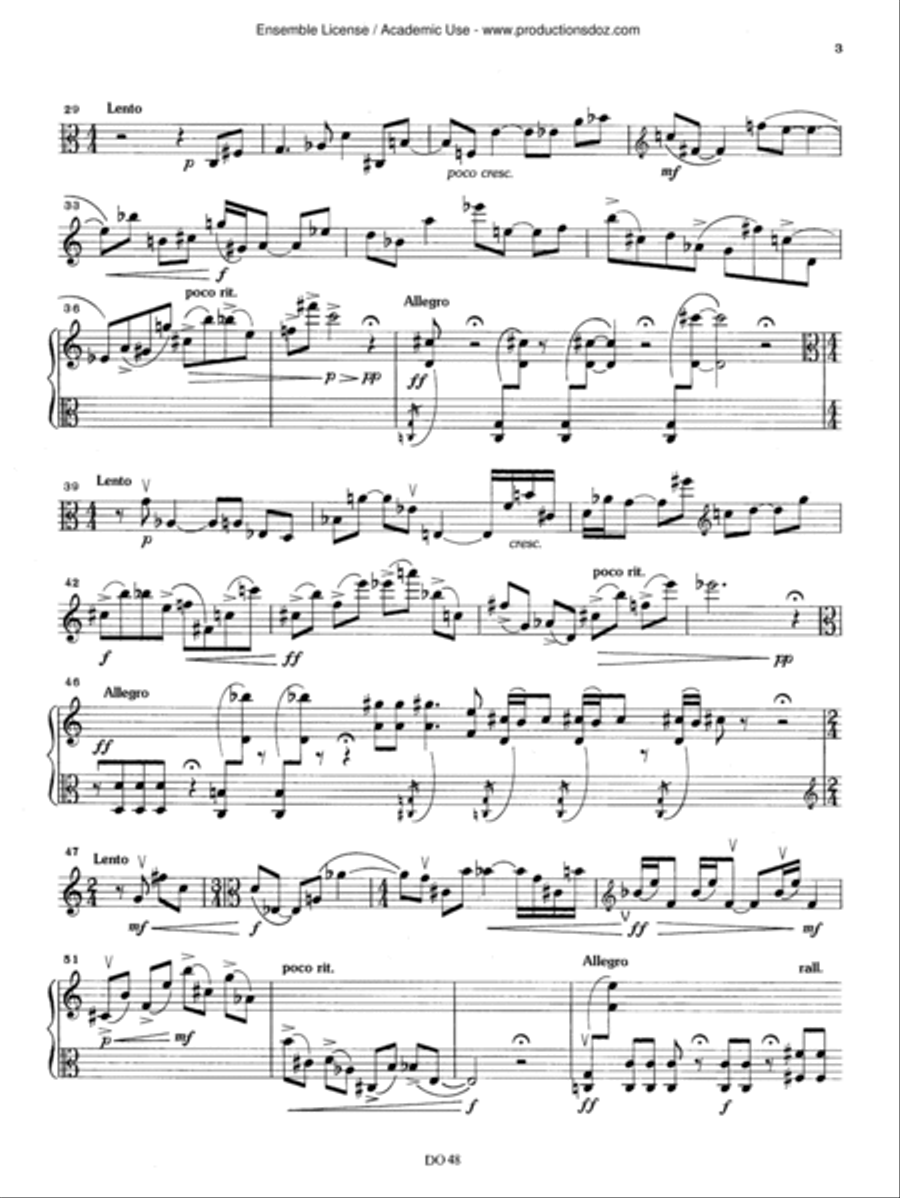 Improvisation Viola Solo scores gallery preview page 3