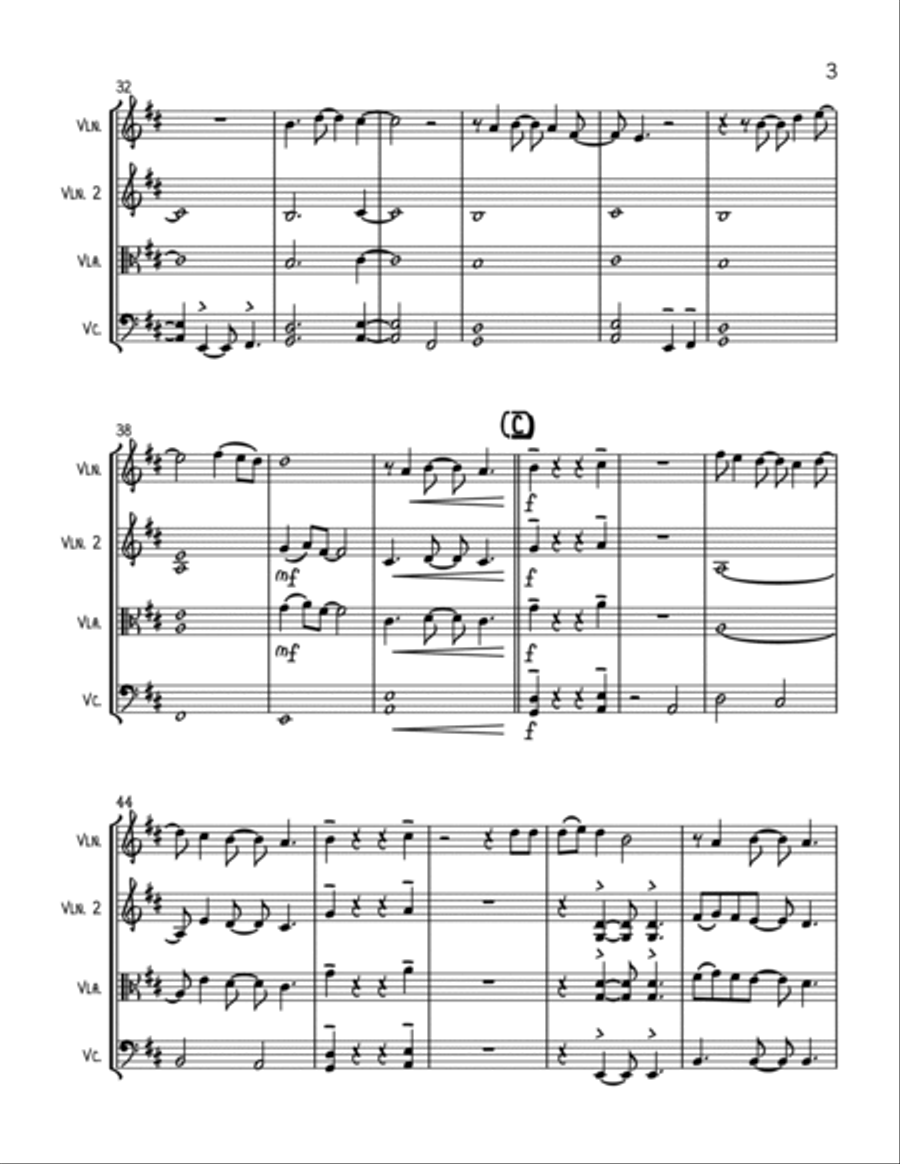 Human Nature Human Nature String Trio scores gallery preview page 3