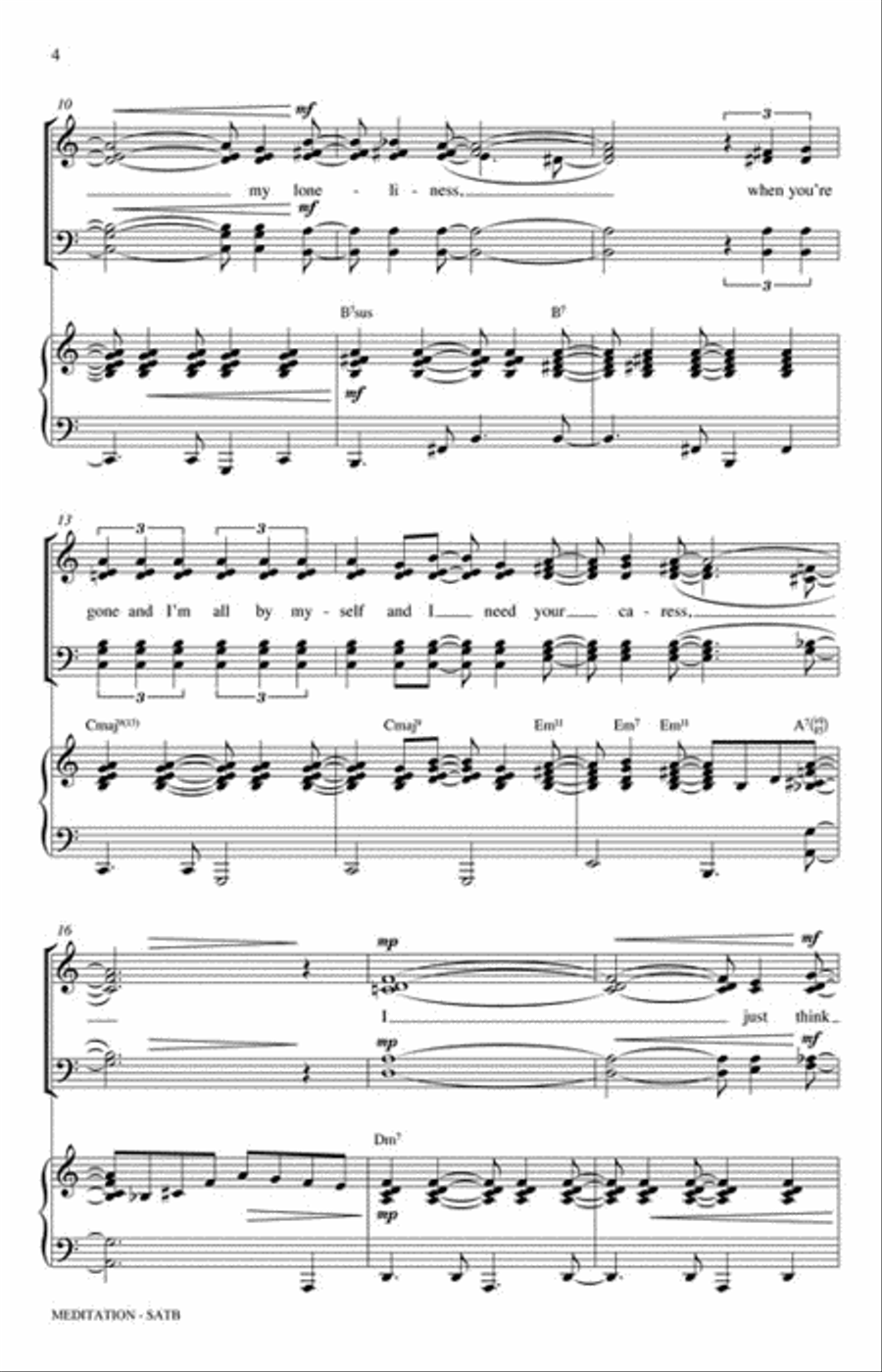 Meditation 4-Part scores gallery preview page 3