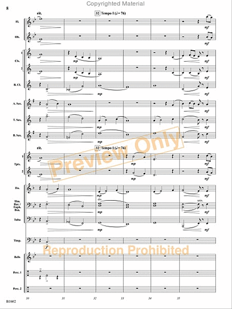 ...At Twilight ...At Twilight Concert Band scores gallery preview page 9