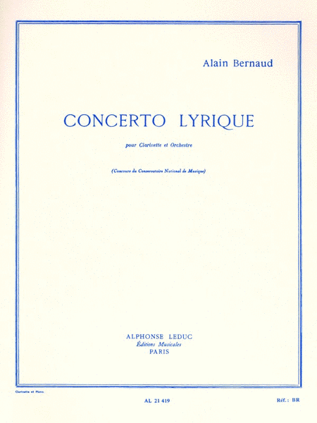 Concerto Lyrique (clarinet & Piano)