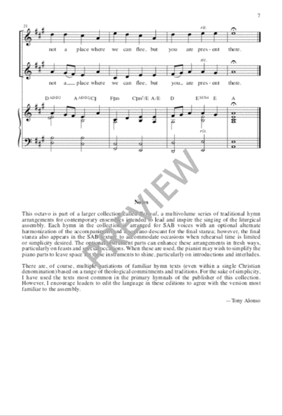 I Sing the Mighty Power of God 3-Part scores gallery preview page 7