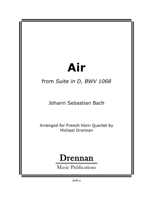 Book cover for Air from Suite no. 3 in D