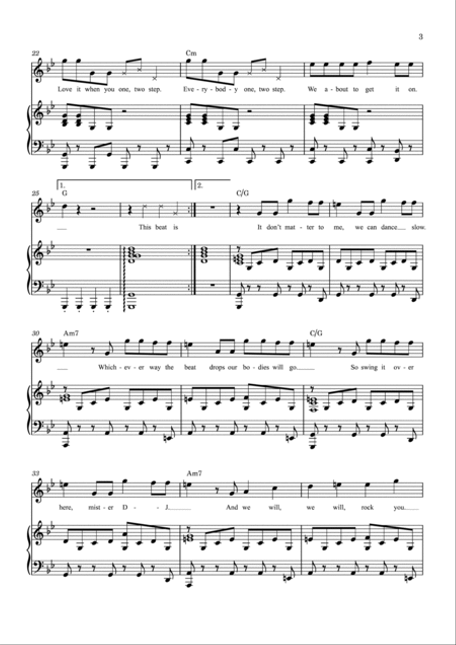 1, 2 Step Voice scores gallery preview page 3