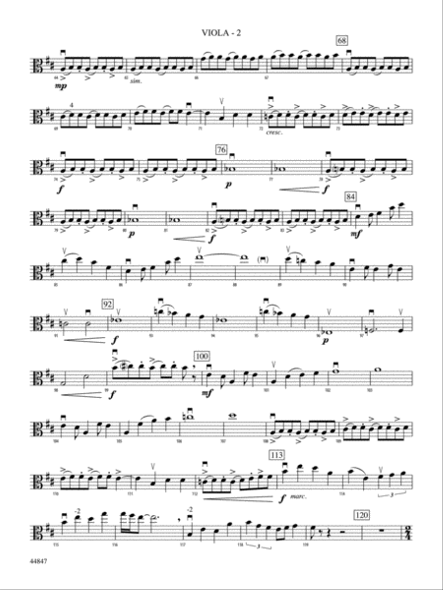 Stone and Steel: Viola String Orchestra scores gallery preview page 2