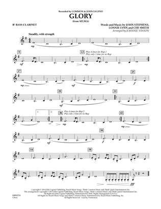 Glory (from Selma) - Bb Bass Clarinet