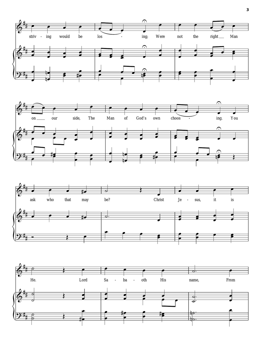 A Mighty Fortress A Mighty Fortress Piano, Vocal, Guitar scores gallery preview page 3