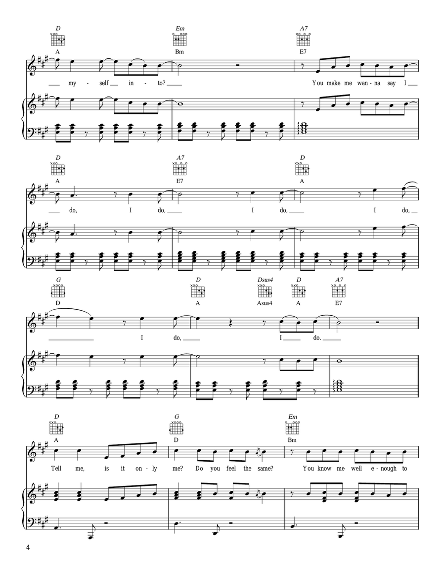 I Do Piano, Vocal, Guitar scores gallery preview page 4