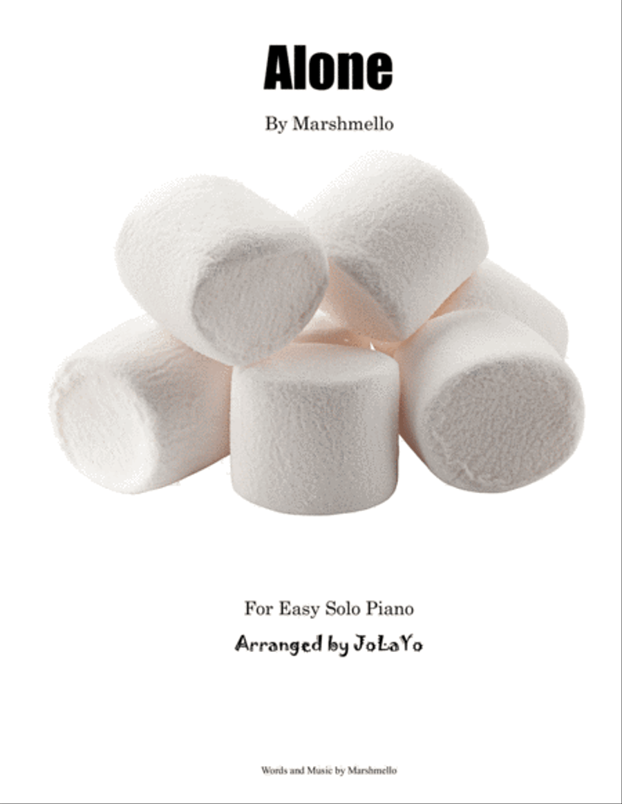 Alone Easy Piano scores gallery preview page 1