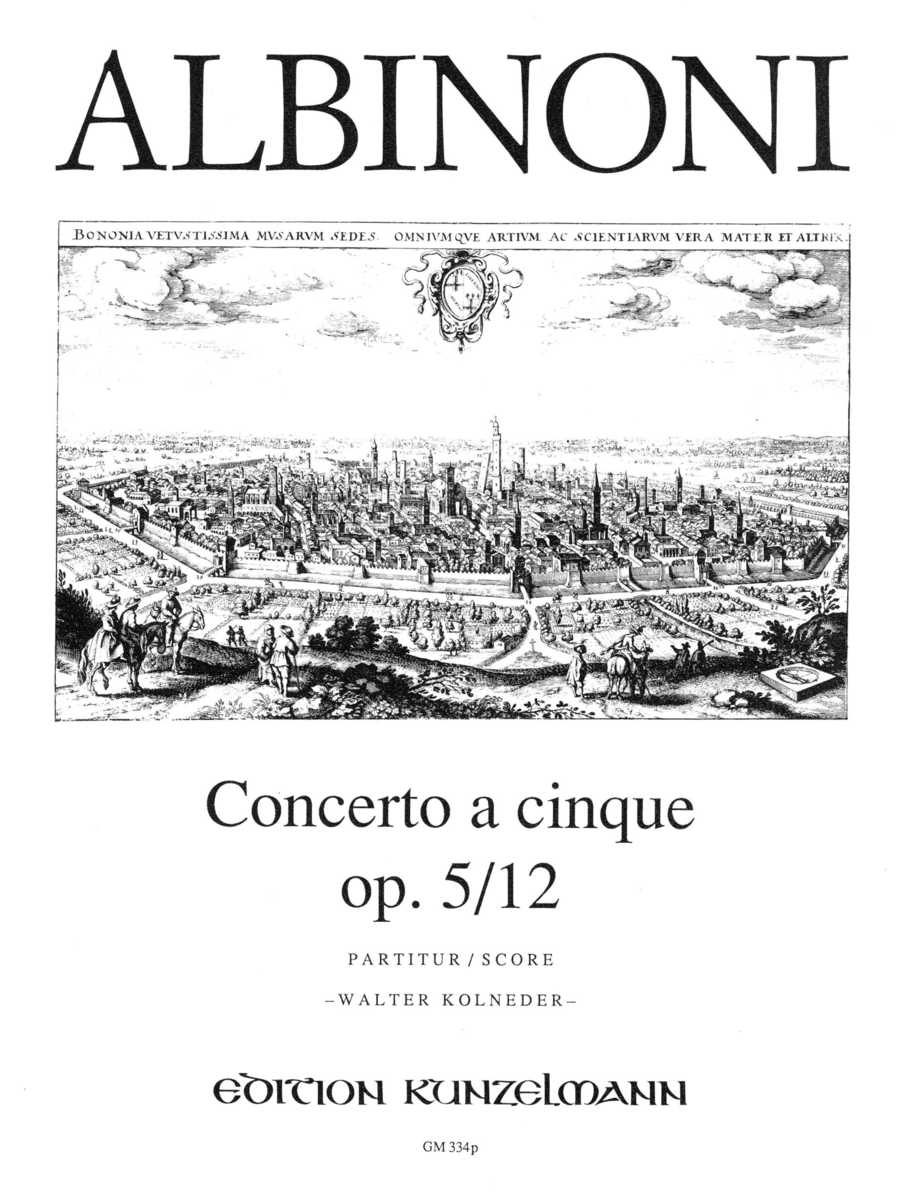 Concerto a cinque Op. 5/12 Violin scores gallery preview page 1