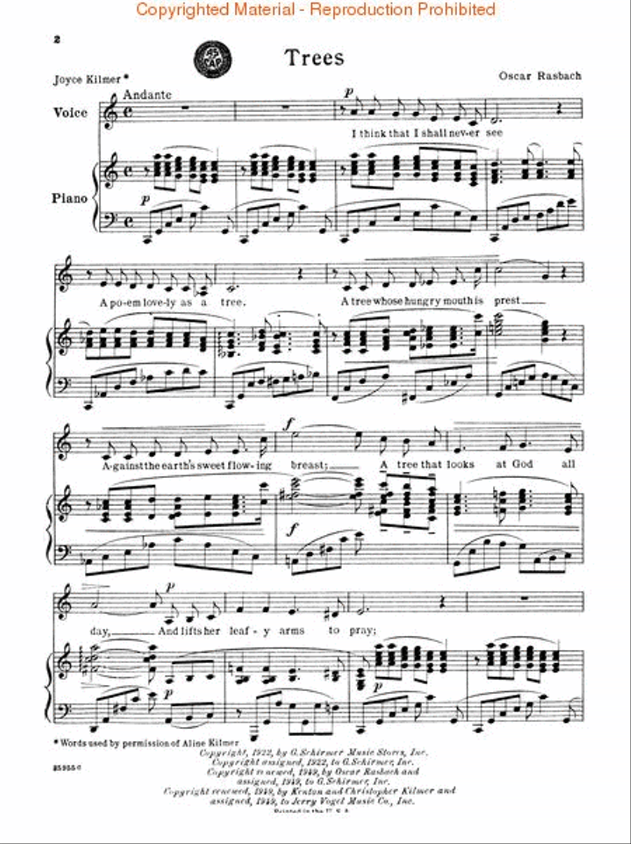 Trees Trees Voice scores gallery preview page 2