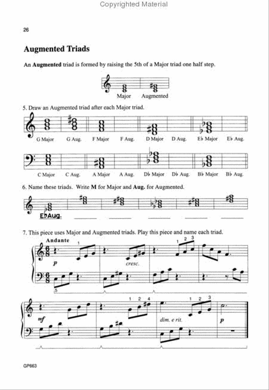 Fundamentals of Piano Theory - Level Three Piano Method scores gallery preview page 3