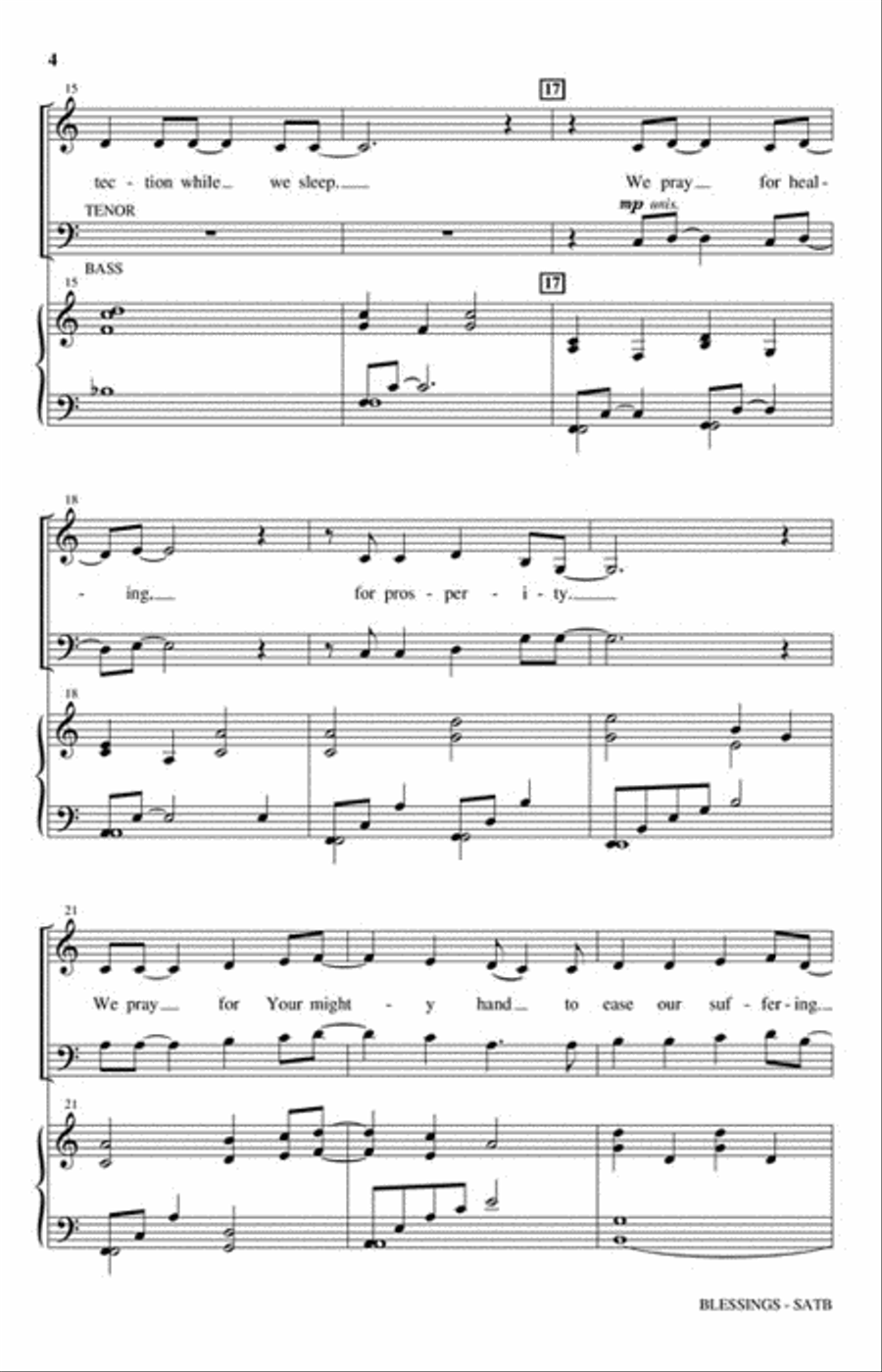 Blessings Blessings 4-Part scores gallery preview page 3
