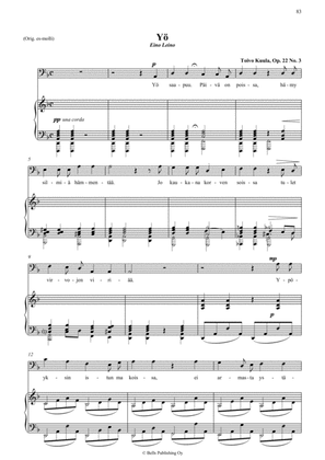 Book cover for Yo, Op. 22 No. 3 (D minor)