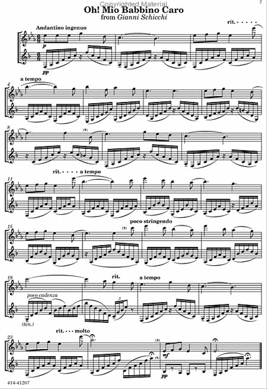 A Treasury Of Puccini Duets Chamber Music scores gallery preview page 2