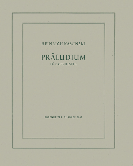 Praludium for Orchestra