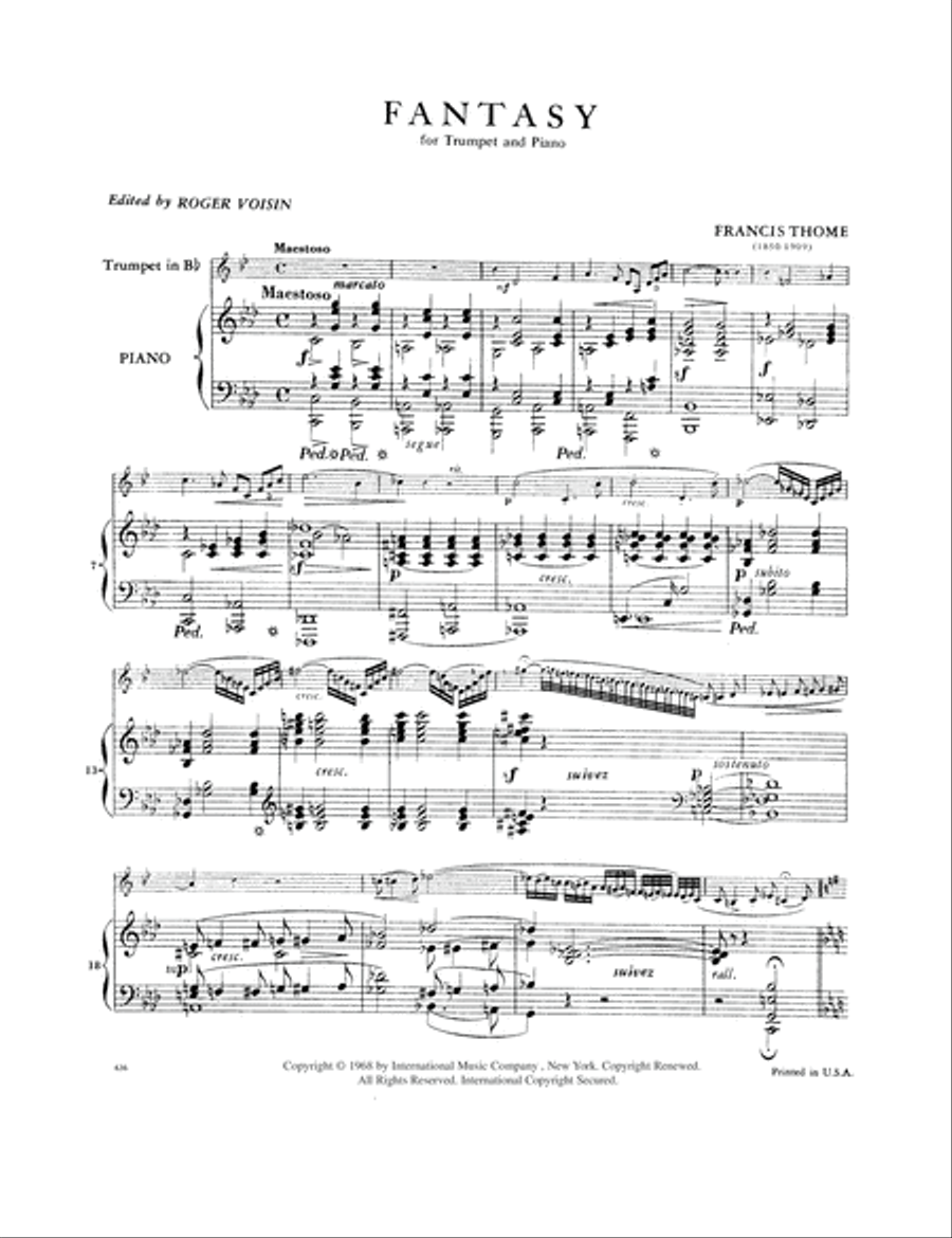 Fantasy Trumpet Solo scores gallery preview page 2