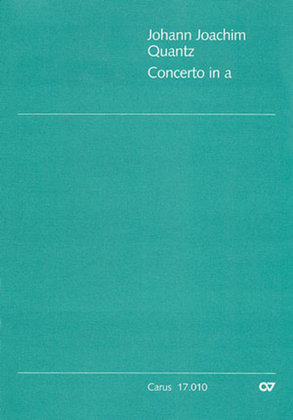 Book cover for Flute Concerto in A minor (Concerto per Flauto in a)