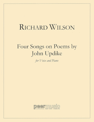 Book cover for Four Songs on Poems of John Updike