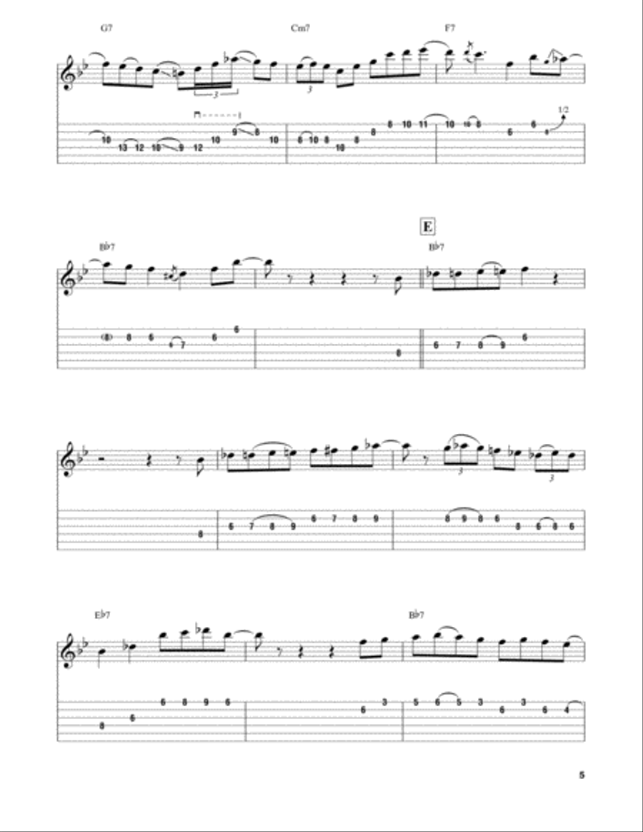 Royal Garden Blues Electric Guitar scores gallery preview page 5
