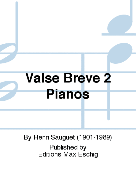 Valse Breve 2 Pianos