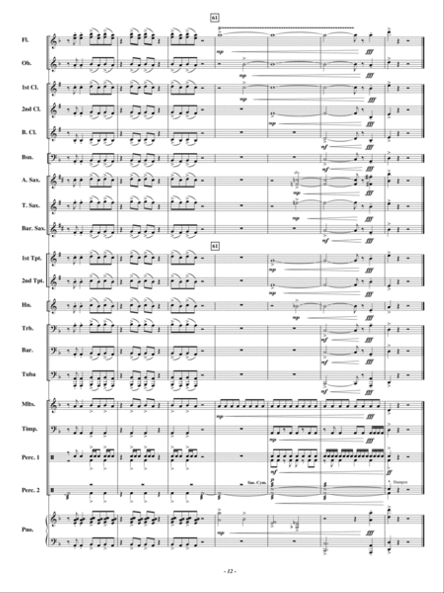 Snakebite! Concert Band scores gallery preview page 11