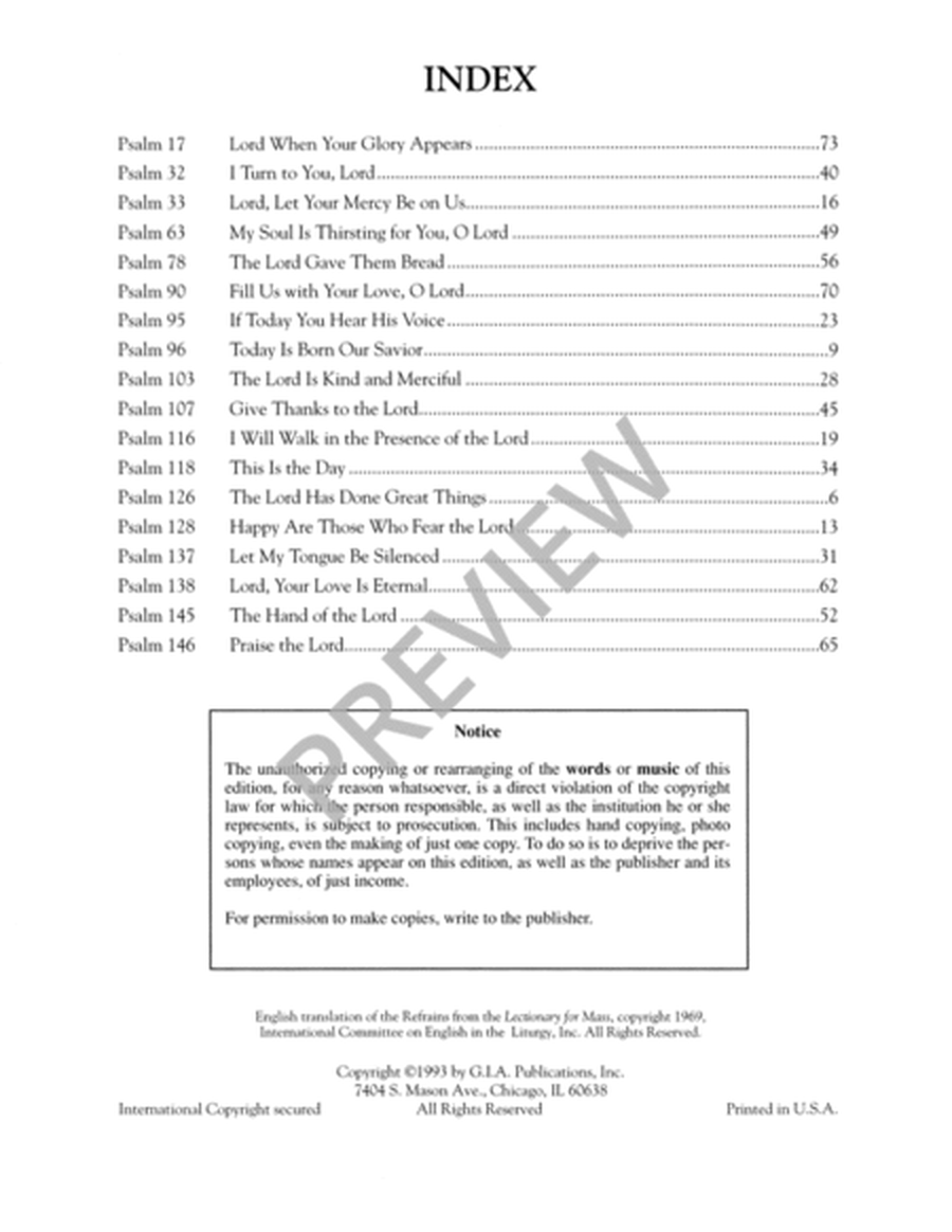 Psalms for the Church Year - Volume 5, Spiral edition