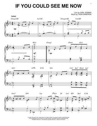 If You Could See Me Now [Jazz version] (arr. Brent Edstrom)