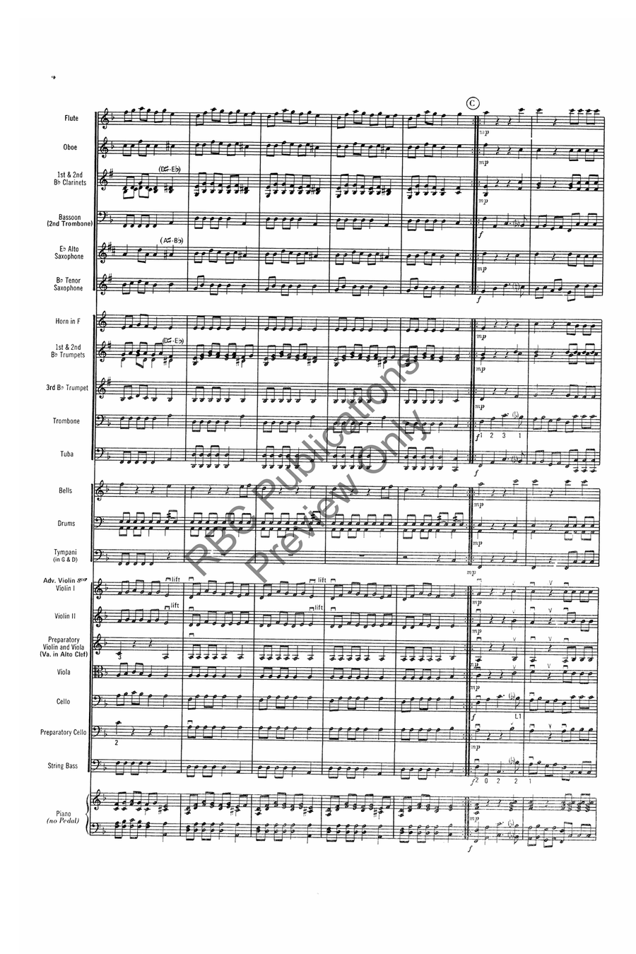 Theme And Variations Full Orchestra scores gallery preview page 7
