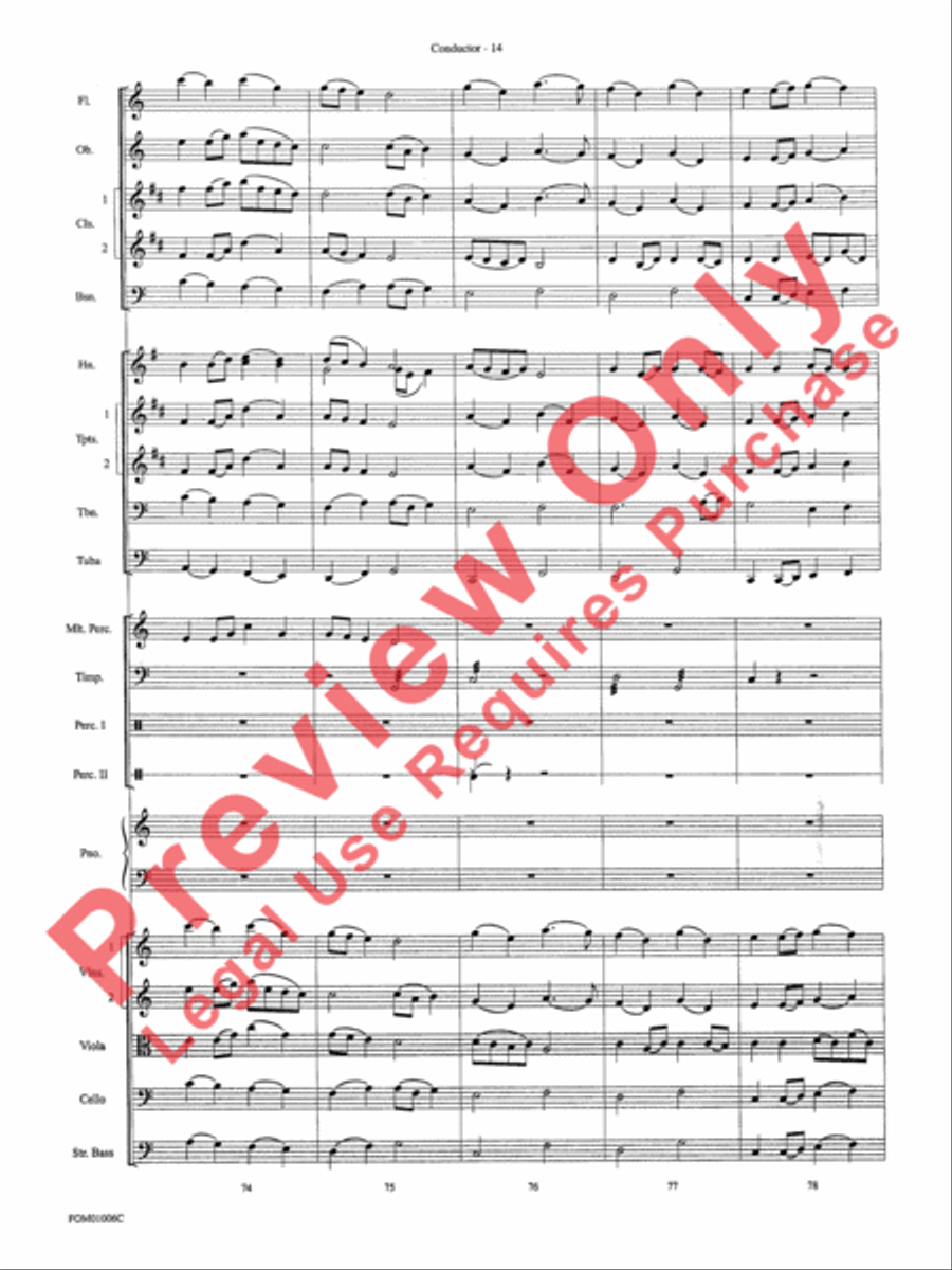 How the Grinch Stole Christmas (Medley) Full Orchestra scores gallery preview page 17