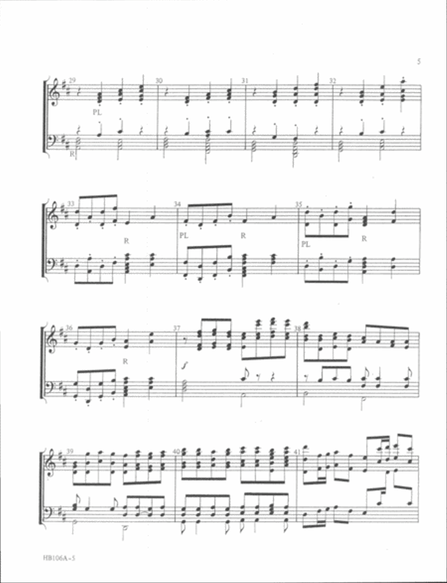 Pachelbel's Canon In D - handbell part 5-Octaves scores gallery preview page 4
