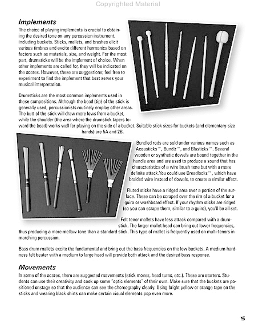 Give Me a Bucket CD scores gallery preview page 5