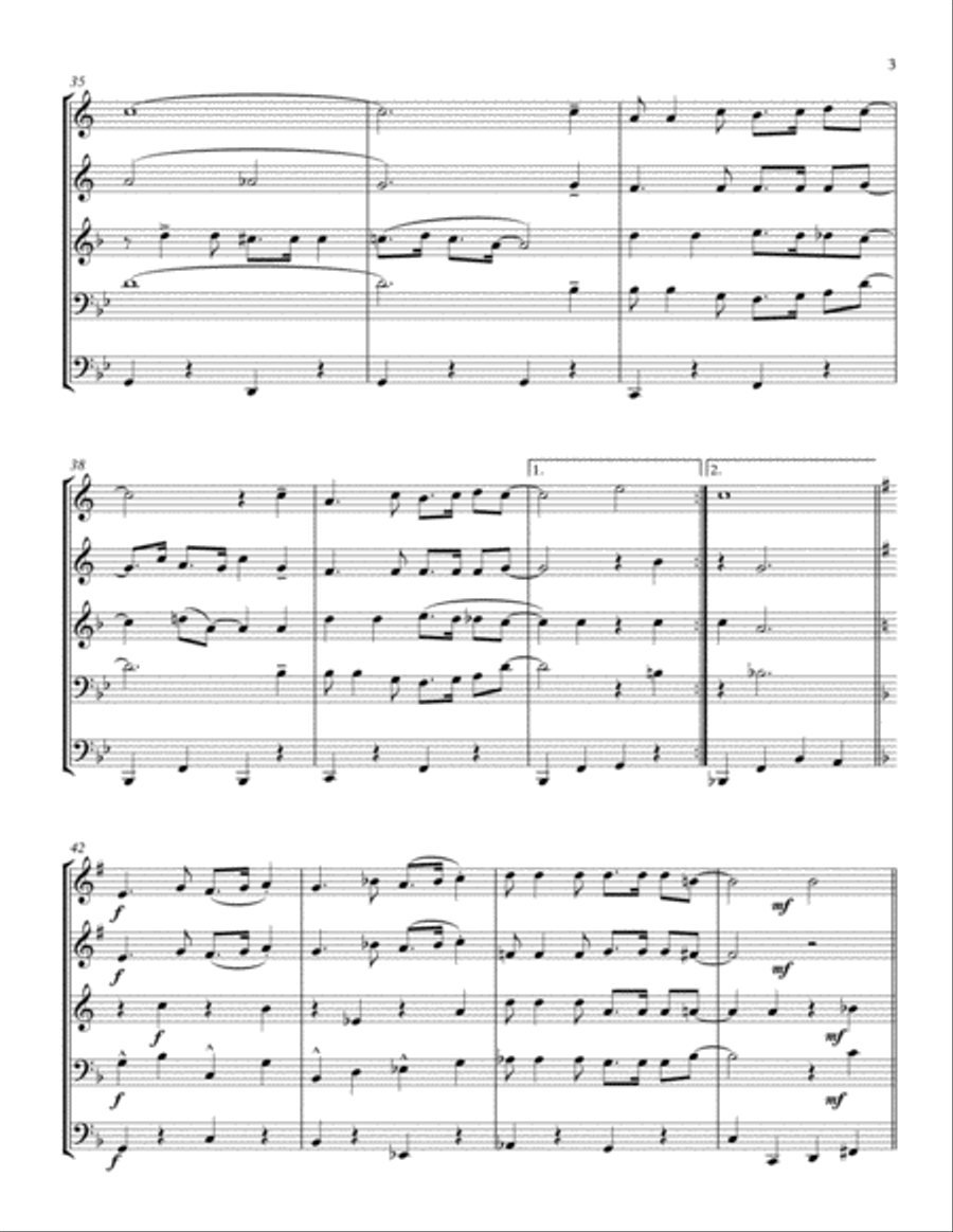Volare Brass Ensemble scores gallery preview page 3