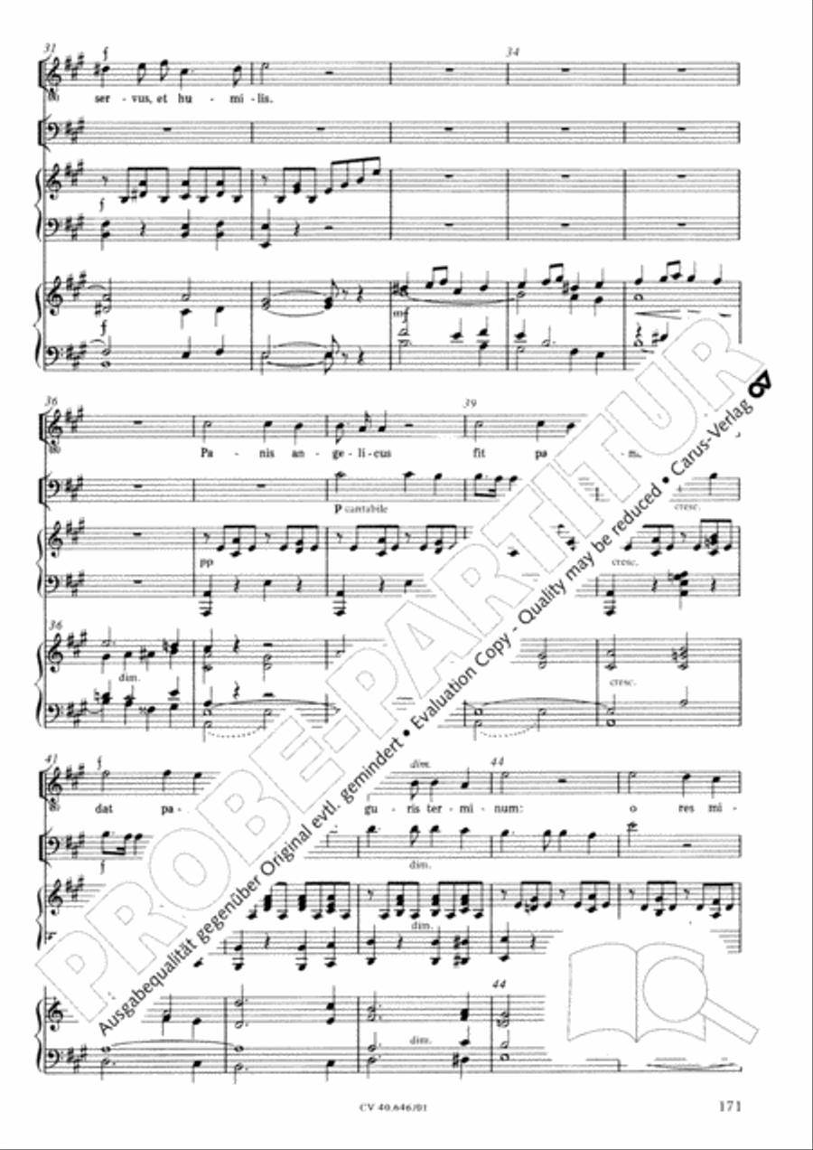Mass in A Major (2 versions) STB scores gallery preview page 182