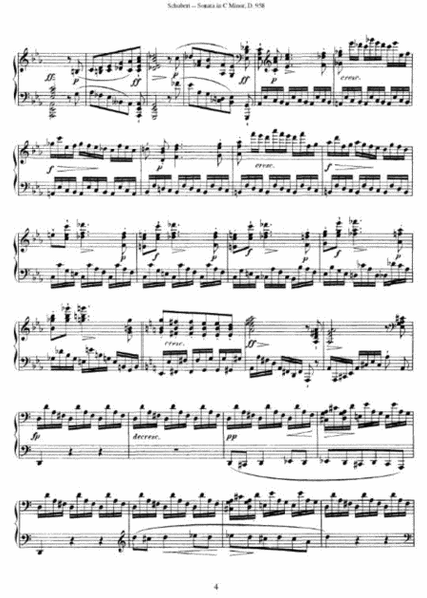 Schubert - Sonata in C Minor D. 958 (1828)