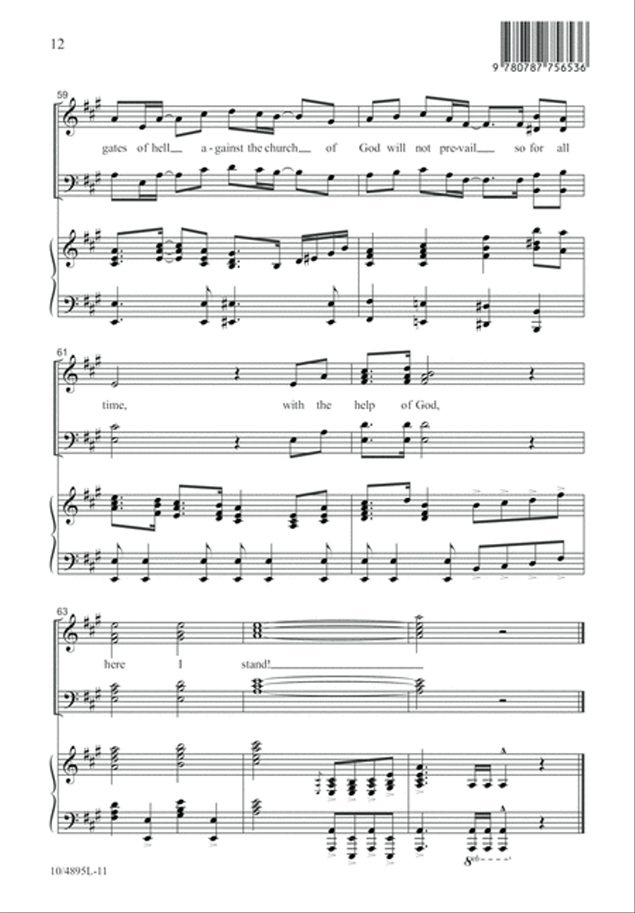 Here I Stand 4-Part scores gallery preview page 12
