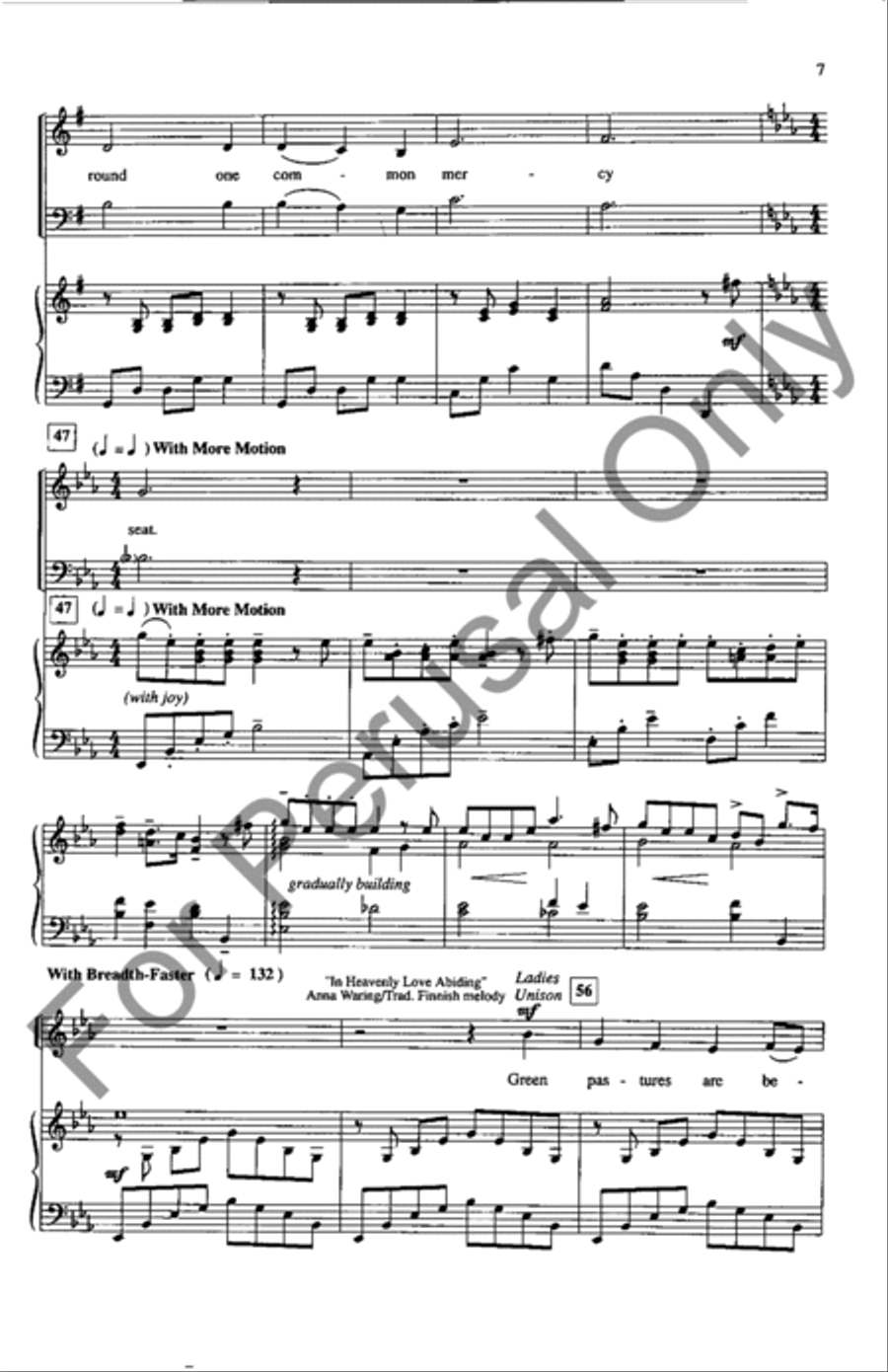 Come Let Us Join Our Friends Above 3-Part scores gallery preview page 6