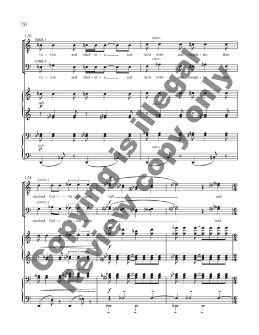Sweet Betsy TTBB scores gallery preview page 19