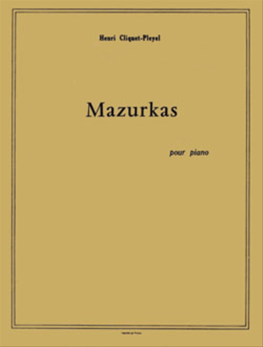 Mazurkas Mazurkas Piano Solo scores gallery preview page 1