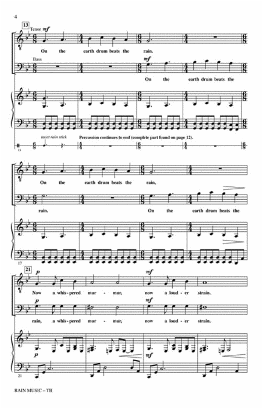 Rain Music Choir scores gallery preview page 3