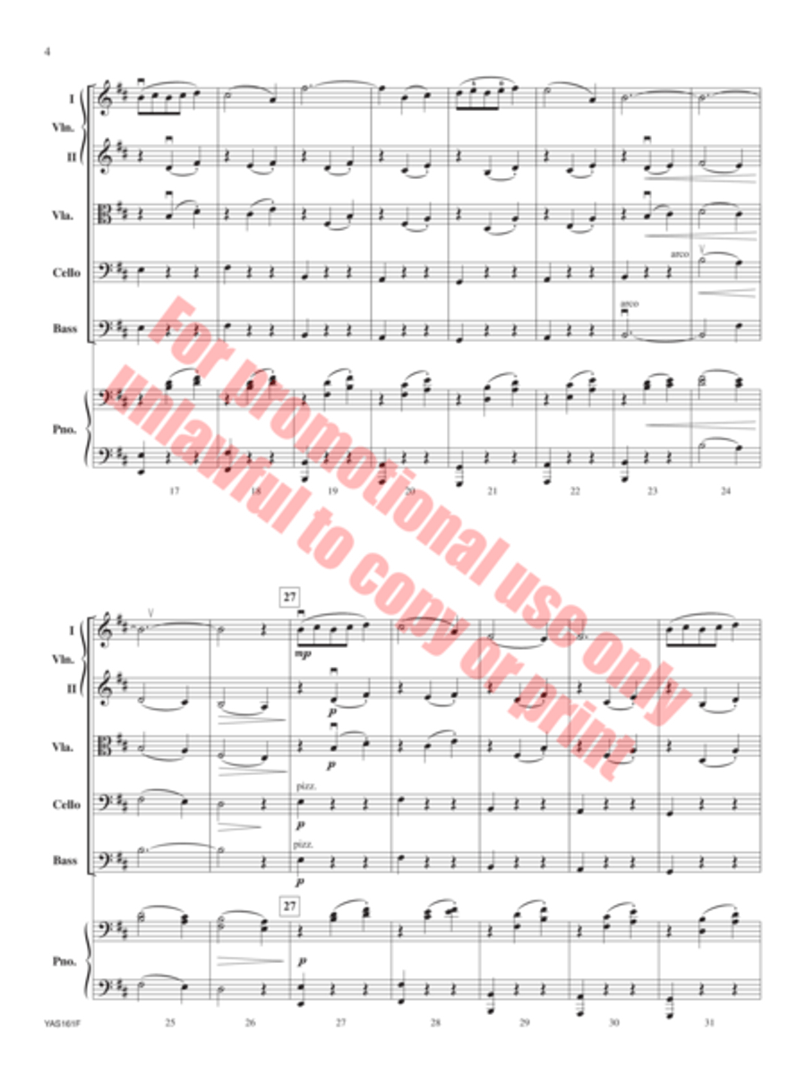 Autumn Waltz String Orchestra scores gallery preview page 5