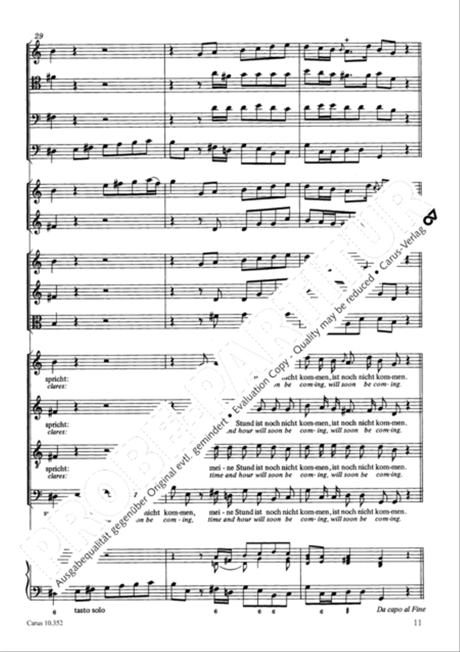 From the deepest comes our plea (Aus der Tiefen rufen wir) 4-Part scores gallery preview page 14