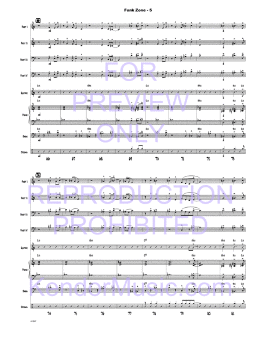 Funk Zone Funk Zone Jazz Ensemble scores gallery preview page 8