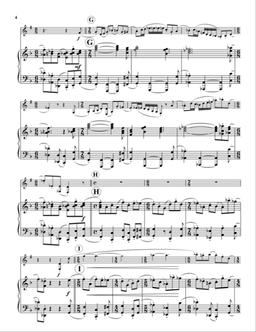 Concerto for Bass Clarinet Bass Clarinet scores gallery preview page 4