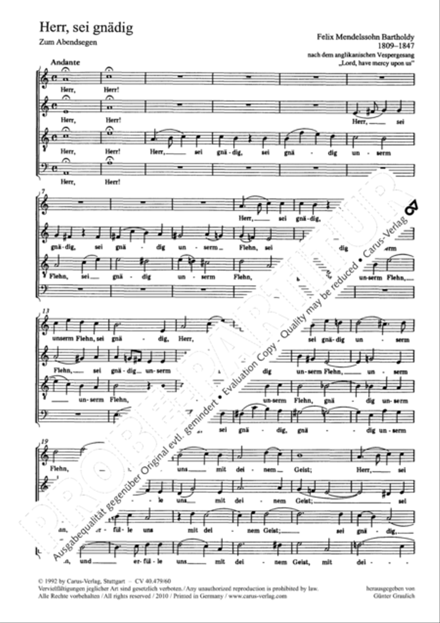 Grieg: Ave maris stella; Mendelssohn: Abendsegen Choir scores gallery preview page 5