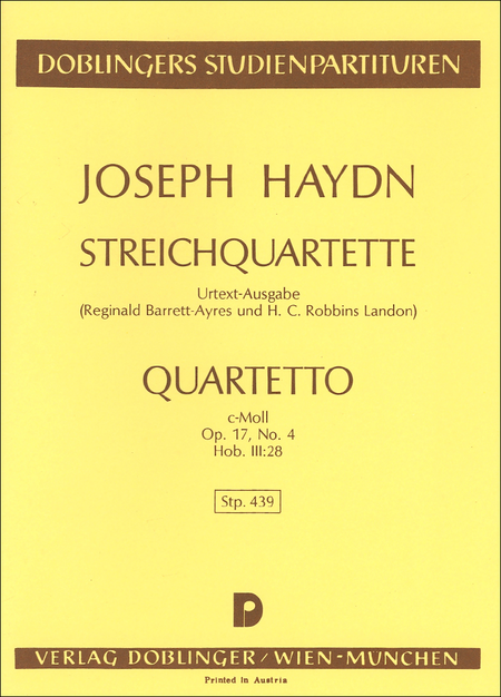 Streichquartett c-moll op. 17/4