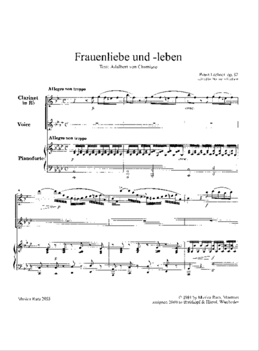 Frauenliebe und -Leben Op. 82 & Lyrisches Intermezzo Voice scores gallery preview page 2